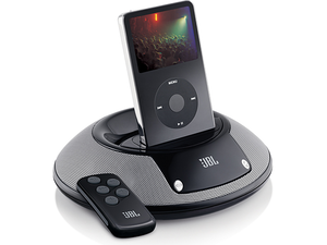 ON STAGE 2 - Black - JBL On Stage™* II UD Loudspeaker Dock for iPod. Docks, syncs and charges iPod; also has mini-jack connectivity - Hero